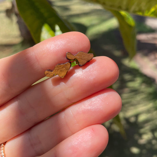 Maui Koa Studs - Solshine and Co