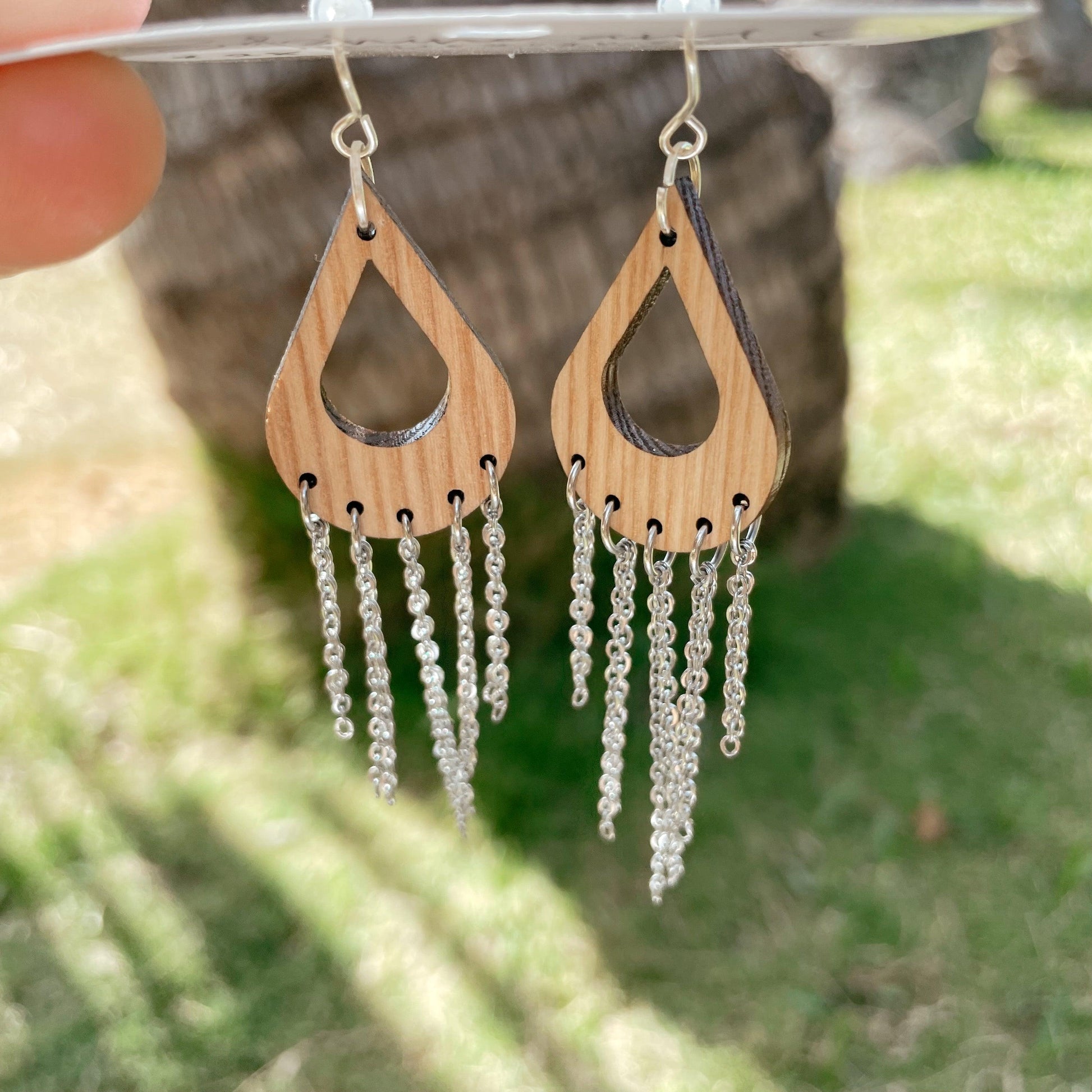 Hardwood Chain Drops - Solshine and Co