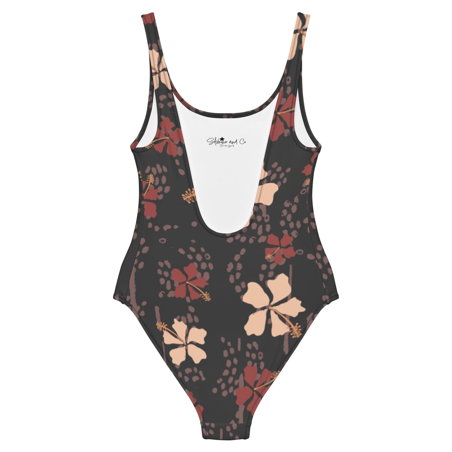 Retro Hibiscus One-Piece Swimsuit