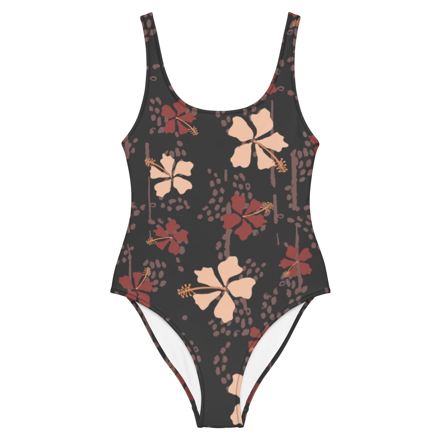 Retro Hibiscus One-Piece Swimsuit