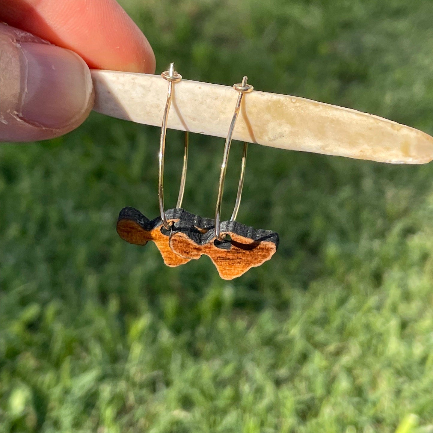 Koa Maui Gold Hoop and Dangle Earrings - Solshine and Co