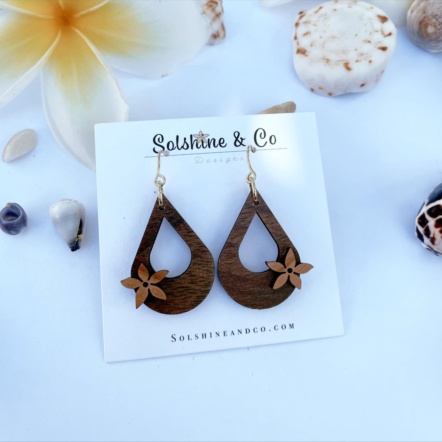 Small Walnut Drops With Hardwood Pua - Solshine and Co