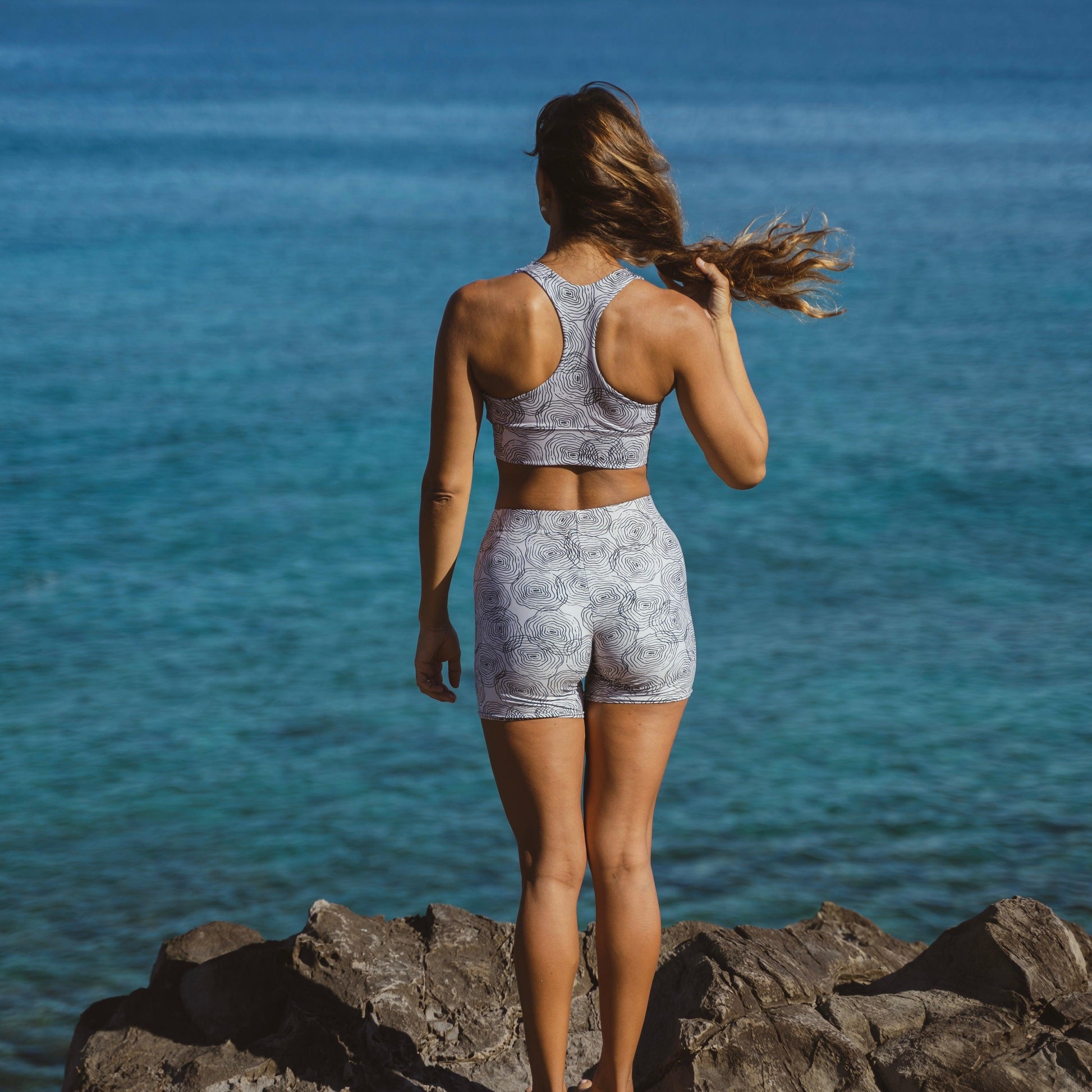 Ripple in Gray All Day Shorts - Solshine and Co