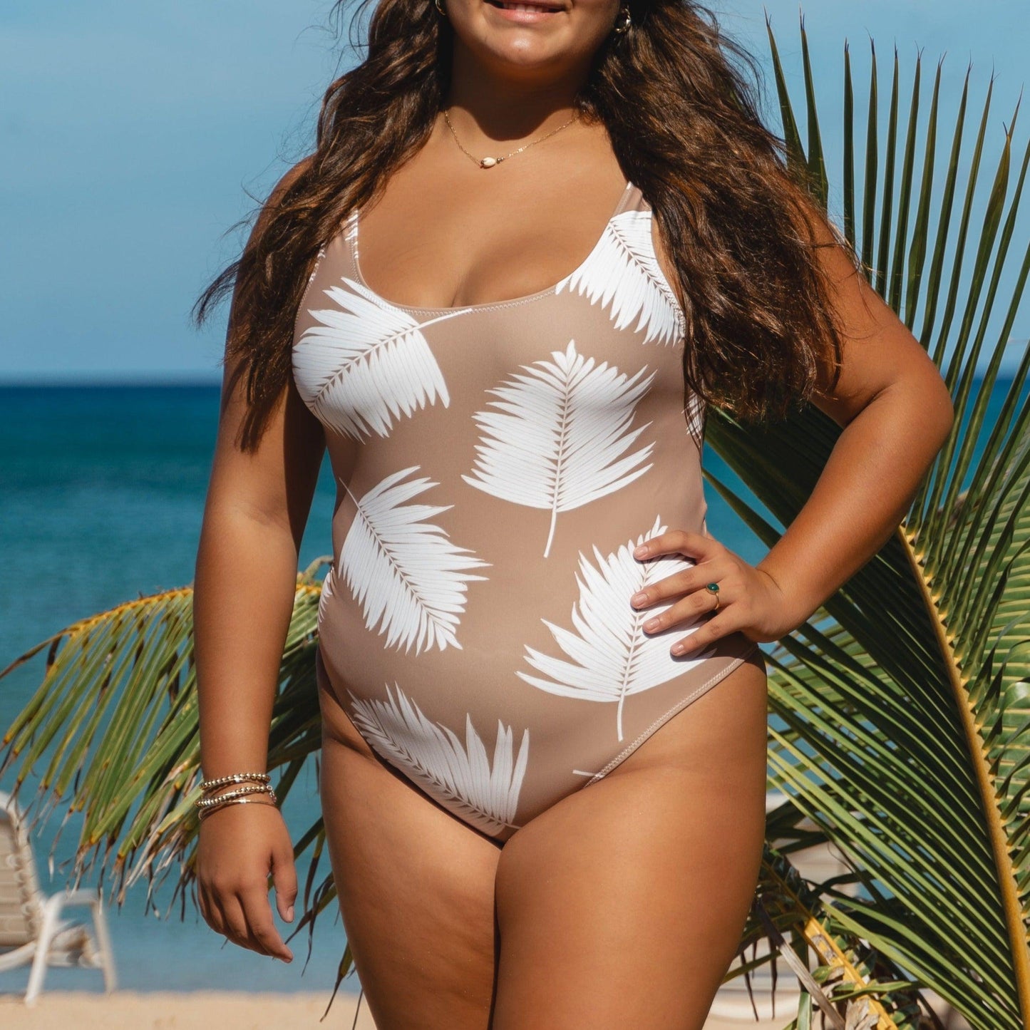 Sandy Palms One-Piece Swimsuit - Solshine and Co