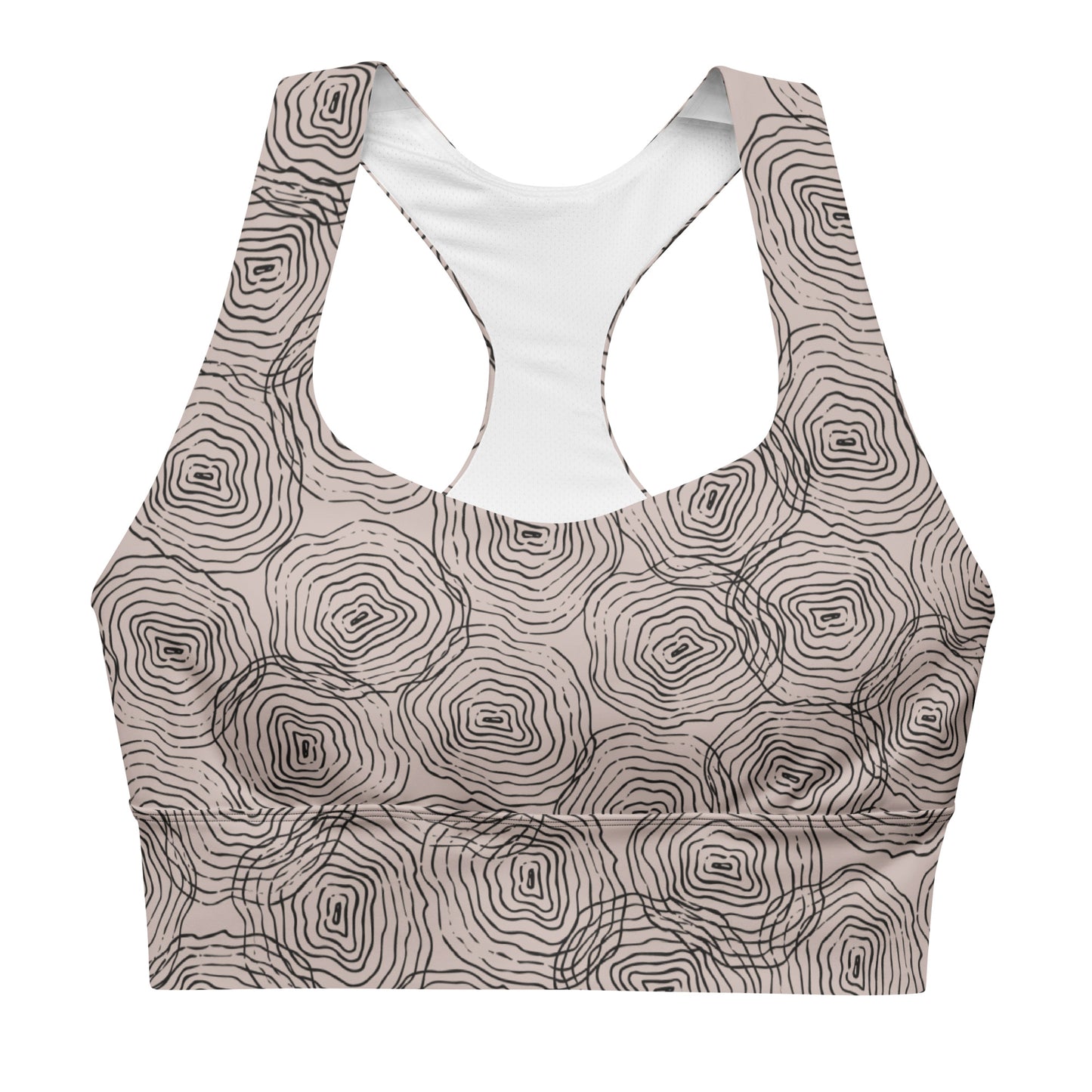 Ripple in Gray Sports Bra - Solshine and Co