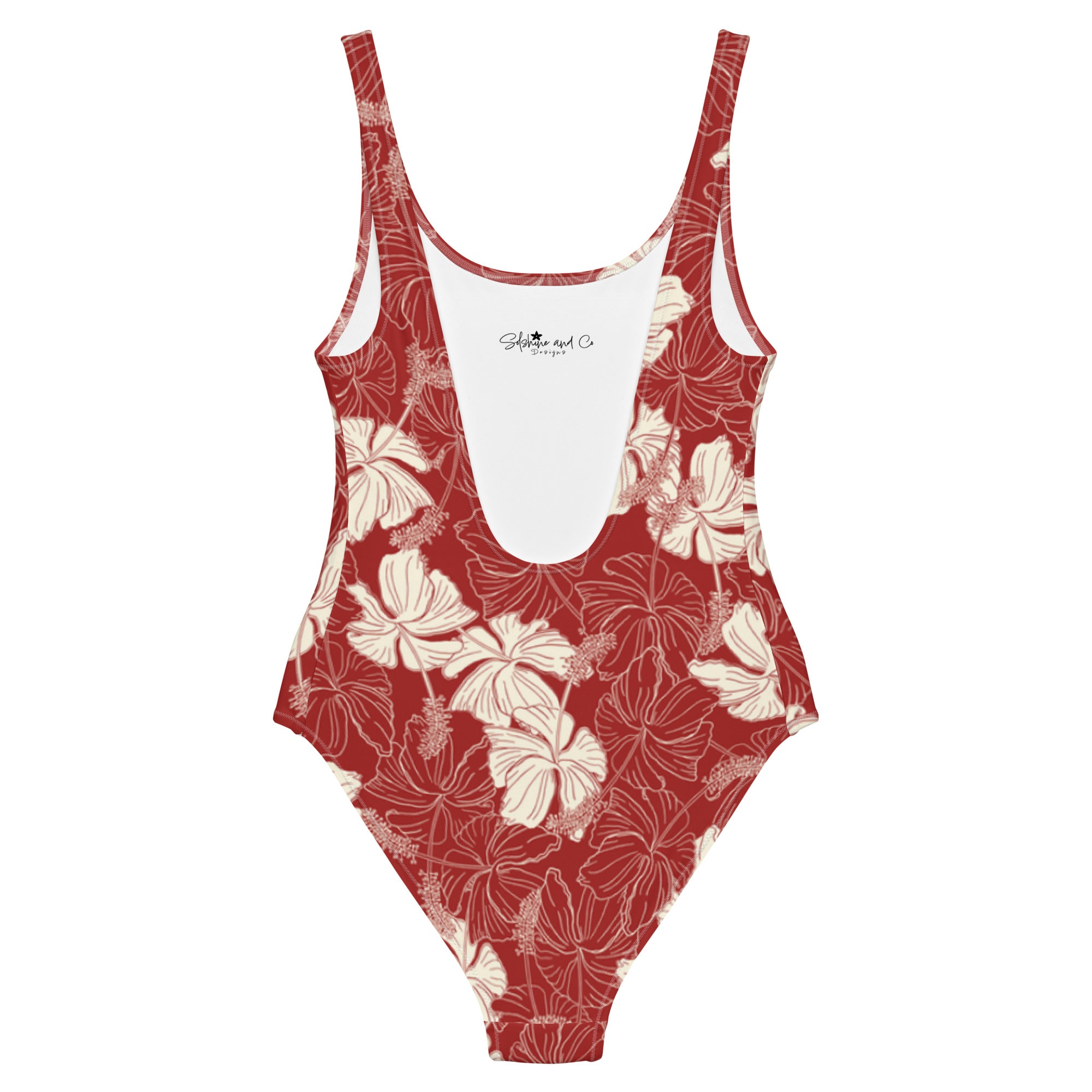 Spanx Classic Swim One Piece In Hibiscus in Red
