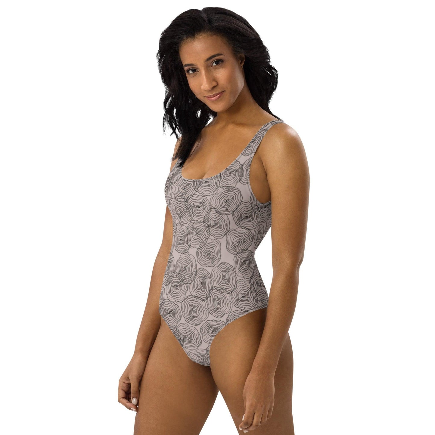 Ripple in Gray One-piece Swimsuit - Solshine and Co