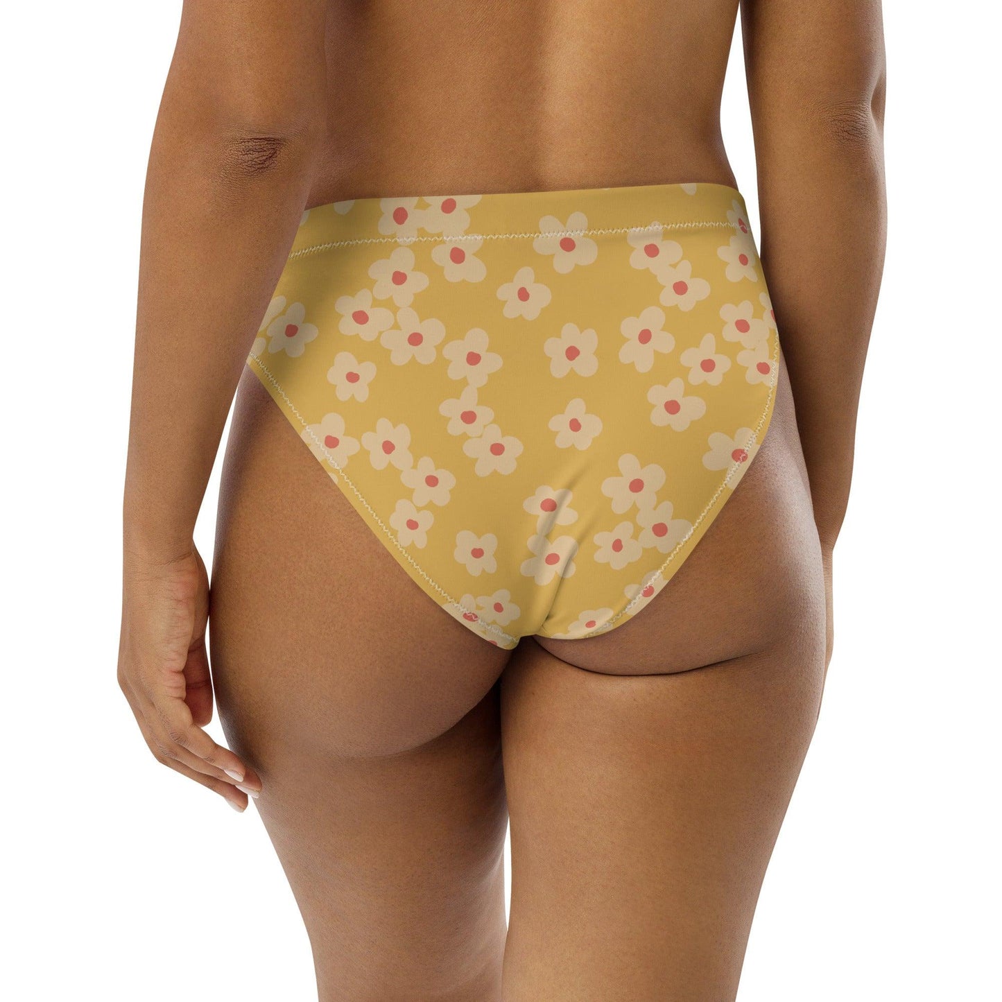 Sunny Blooms High Waisted Bikini Bottom - Solshine and Co