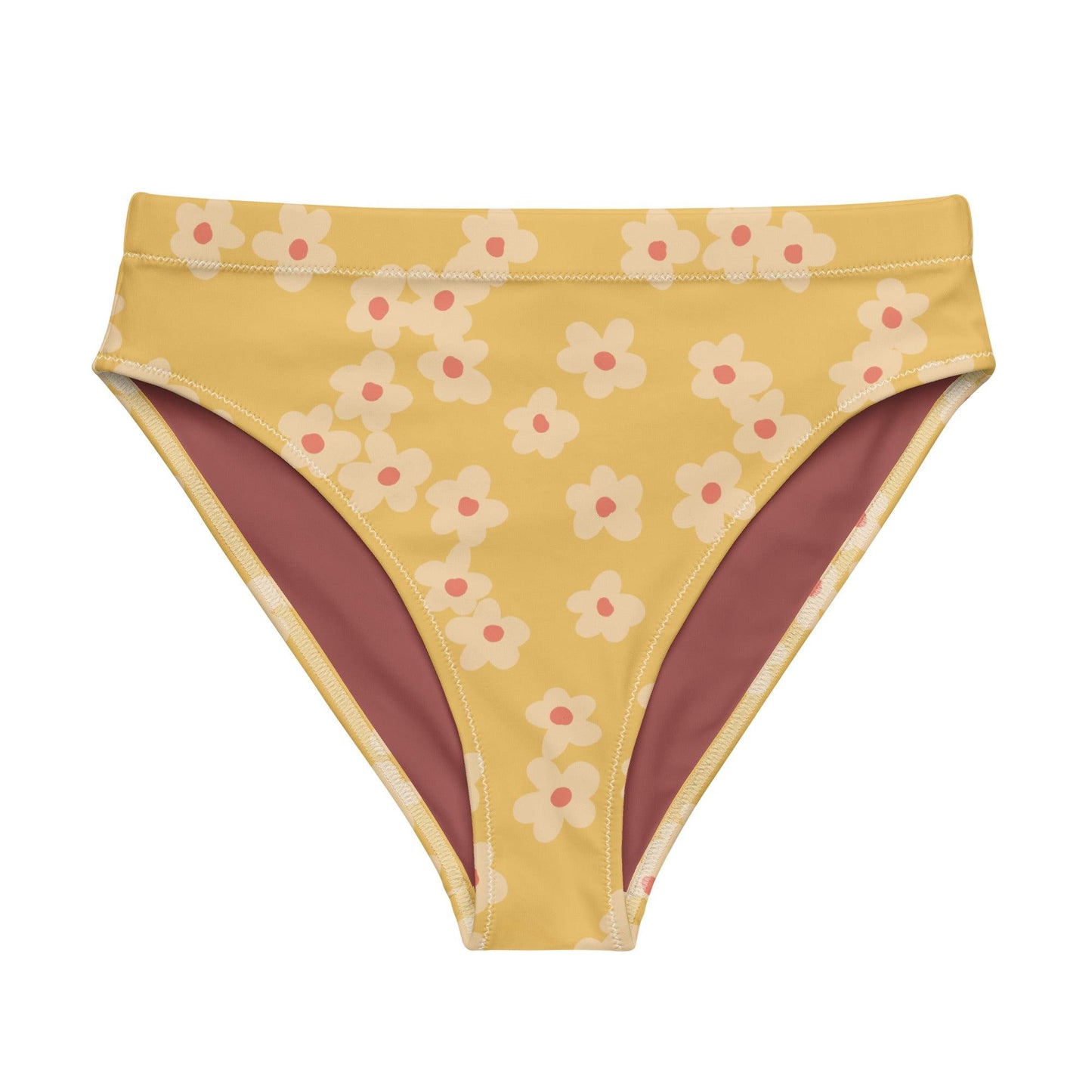 Sunny Blooms High Waisted Bikini Bottom - Solshine and Co