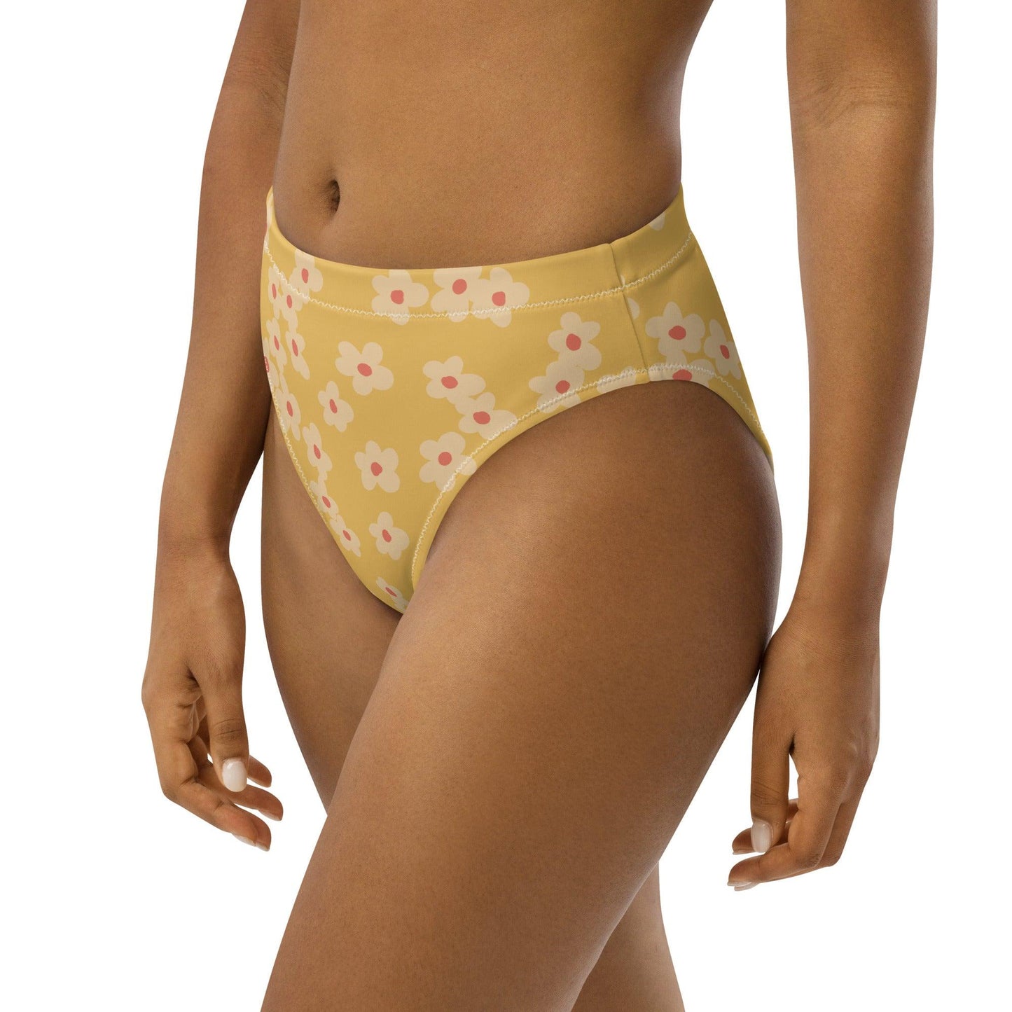 Sunny Blooms High Waisted Bikini Bottom - Solshine and Co