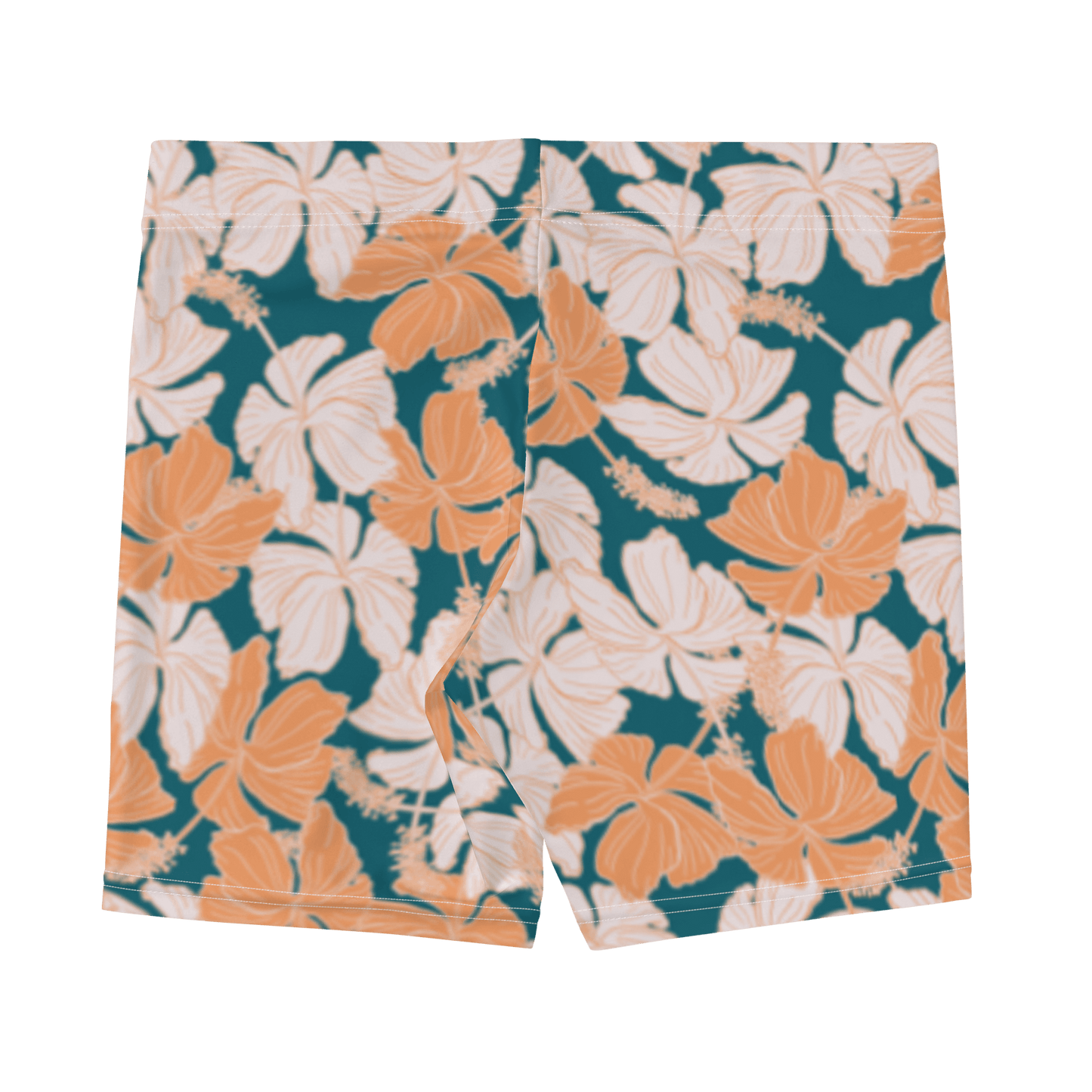 Vintage Hibiscus in Coral/Turquoise All Day Shorts - Solshine and Co