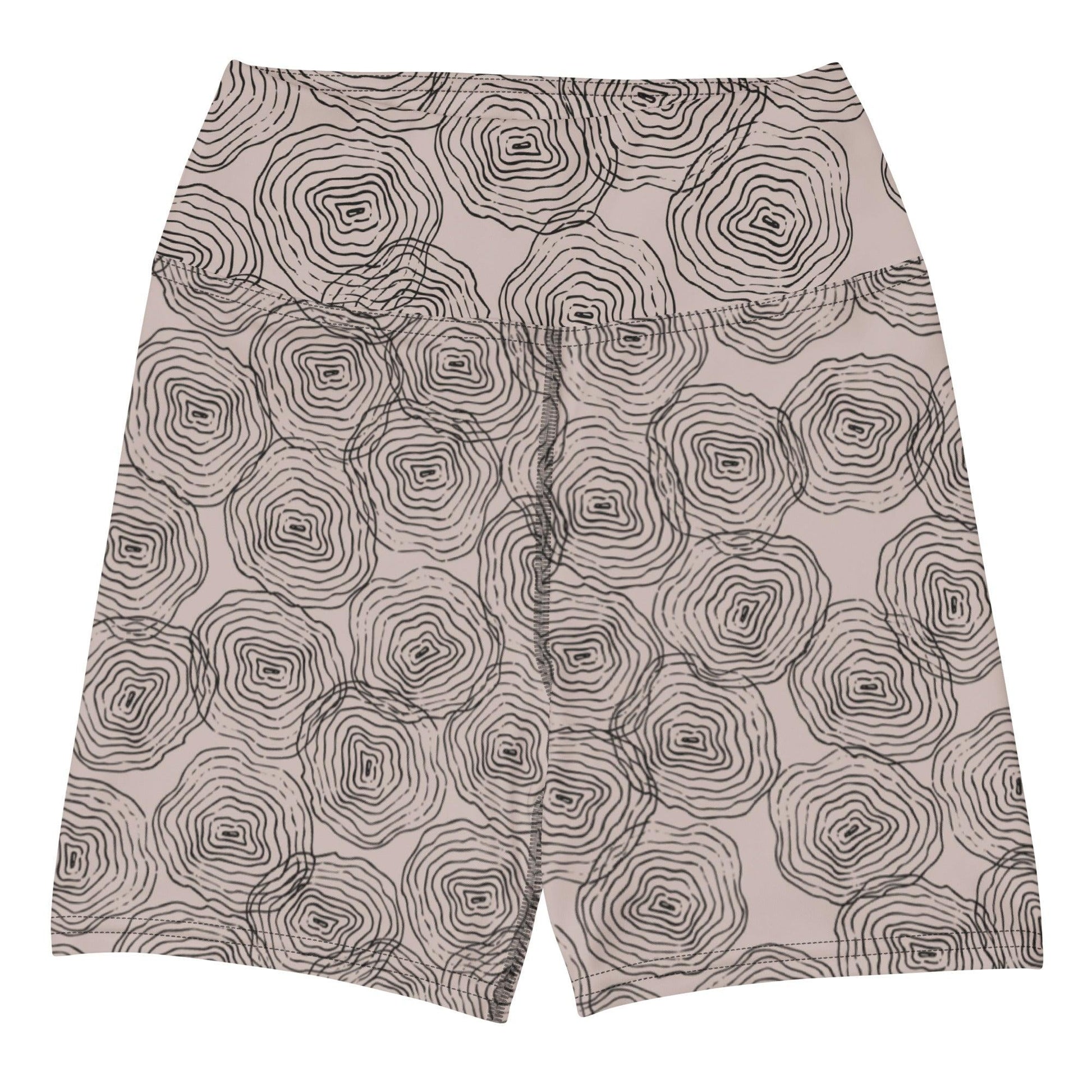 Ripple in Gray High Waisted Shorts - Solshine and Co