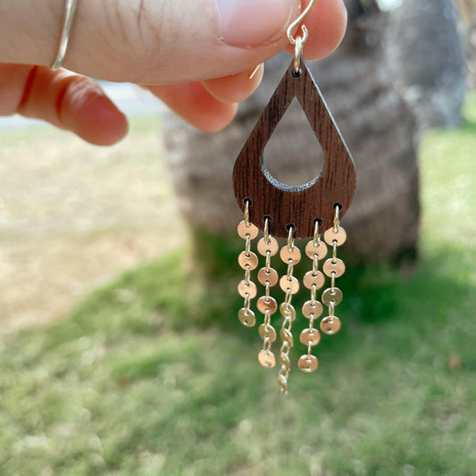 Hardwood Chain Drops - Solshine and Co