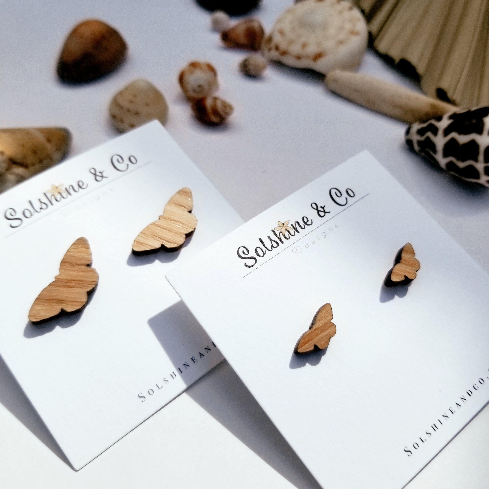 Butterfly Studs - Solshine and Co