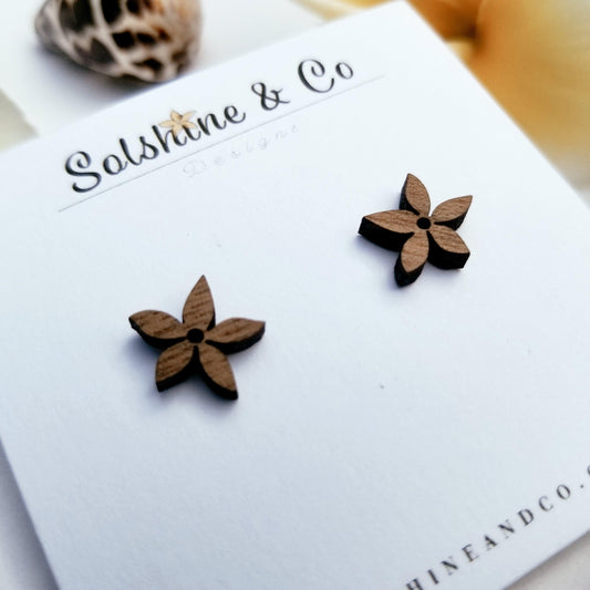 Plumeria Studs - Solshine and Co